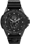 Philipp Plein Miesten kello PWAAA2022 The Skull Musta/Kumi Ø44 mm