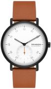 Skagen Miesten kello SKW6889 Kuppel Valkoinen/Nahka Ø44 mm