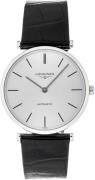 Longines Miesten kello L4.908.4.72.2 Grande Classique Hopea/Nahka