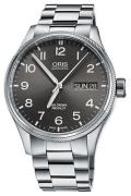 Oris Miesten kello 01 752 7698 4063-07 8 22 19 Aviation Harmaa/Teräs