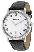 Montblanc Miesten kello 112633 Tradition Valkoinen/Nahka Ø40 mm