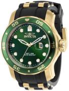 Invicta Miesten kello 39100 Pro Diver Vihreä/Kullansävytetty teräs