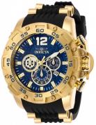 Invicta Miesten kello 26407 Pro Diver Sininen/Kullansävytetty teräs