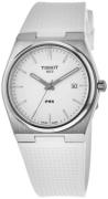 Tissot Miesten kello T137.410.17.011.00 PRX Valkoinen/Kumi Ø40 mm