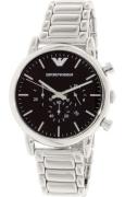 Emporio Armani Miesten kello AR1894 Dress Musta/Teräs Ø46 mm