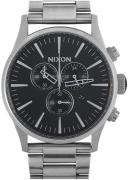 Nixon The Sentry Miesten kello A386-000-00 Musta/Teräs Ø42 mm