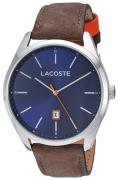 Lacoste Dress Miesten kello 2010910 Sininen/Nahka Ø44 mm