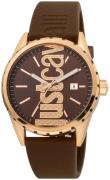 Just Cavalli 99999 Miesten kello JC1G082P0045 Ruskea/Kumi Ø42 mm