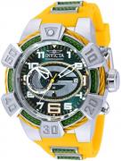 Invicta Nfl Miesten kello 35872 Vihreä/Hiilikuitua Ø52 mm