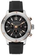 Nautica NSR Miesten kello A17654G Musta/Muovi Ø46 mm