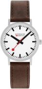 Mondaine Classic Miesten kello A660.30360.11SBG Valkoinen/Nahka Ø40