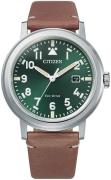 Citizen 99999 Miesten kello AW1620-13X Vihreä/Nahka Ø42 mm