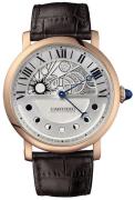 Cartier Rotonde De Cartier Miesten kello W1556243 Valkoinen/Nahka