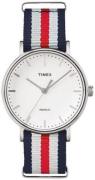 Timex Weekender TWG019000UK Valkoinen/Tekstiili Ø37 mm