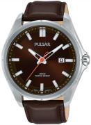 Pulsar 99999 Miesten kello PS9555X1 Ruskea/Nahka Ø44 mm