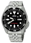 Seiko 5 Miesten kello SKX007K2 Musta/Teräs Ø42 mm