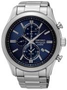 Seiko Chronograph Miesten kello SNAF65P1 Sininen/Teräs Ø45 mm