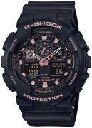 Casio G-Shock Miesten kello GA-100GBX-1A4ER LCD/Muovi Ø51.2 mm