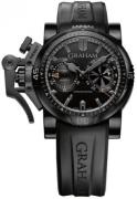 Graham Chronofighter Oversize Miesten kello 2OVEB.B40A Musta/Kumi