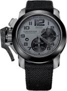 Graham Chronofighter Miesten kello 2CCAC.S01A Harmaa/Tekstiili Ø47 mm