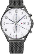 Tommy Hilfiger Miesten kello 1791709 Dressed Up Valkoinen/Teräs Ø44