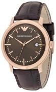 Emporio Armani Miesten kello AR0574 Dress Ruskea/Nahka Ø42 mm