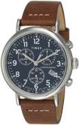 Timex Miesten kello TW2T68900 Sininen/Nahka Ø41 mm