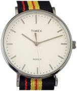 Timex Miesten kello TW2T97900LG Valkoinen/Tekstiili Ø42 mm