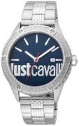 Just Cavalli Miesten kello JC1G080M0065 Sininen/Teräs Ø44 mm