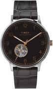 Timex Miesten kello TW2U11600 Musta/Nahka Ø40 mm