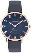 Nautica Miesten kello NAPCRF907 Sininen/Nahka Ø43 mm