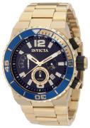 Invicta Miesten kello 1344 Pro Diver Sininen/Kullanvärinen teräs