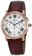 Cartier Miesten kello W1556238 Rotonde De Hopea/Nahka Ø40 mm