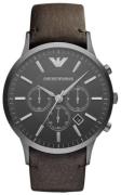 Emporio Armani Miesten kello AR2462 Sportivo Musta/Nahka Ø46 mm