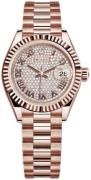 Rolex Naisten kello 279175-0023 Lady-Datejust 28 Timanteilla/18K