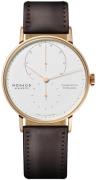 Nomos Glashütte Miesten kello N-952 Lambda Valkoinen/Nahka Ø39 mm