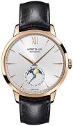 Montblanc Miesten kello 111185 Heritage Valkoinen/Nahka Ø39 mm