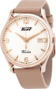 Tissot Miesten kello T118.410.36.277.01 Heritage Hopea/Nahka Ø40 mm