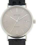 Longines Miesten kello L4.922.4.72.2 Presence Hopea/Nahka Ø40 mm