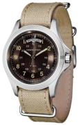 Hamilton Miesten kello H64451353 Khaki Ruskea/Teräs Ø40 mm