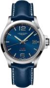 Longines Miesten kello L3.726.4.96.7 Conquest V.H.P. Sininen/Nahka