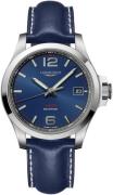 Longines Miesten kello L3.716.4.96.7 Conquest V.H.P. Sininen/Nahka