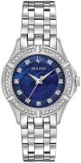 Bulova Naisten kello 96R230 Diamond Sininen/Teräs Ø32 mm