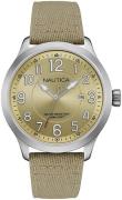 Nautica Miesten kello NAI10500G Ncc Beige/Nahka Ø45 mm