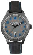 Nautica Miesten kello A11110G BFD 105 Harmaa/Nahka Ø44 mm