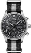 IWC Miesten kello IW377904 Pilots Harmaa/Tekstiili Ø43 mm