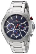 Tommy Hilfiger Miesten kello 1791228 Hudson Sininen/Teräs Ø44 mm