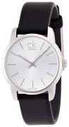 Calvin Klein Naisten kello K2G231C6 City Hopea/Nahka Ø31 mm