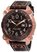 Hamilton Miesten kello H78525533 Khaki Belowzero Ruskea/Nahka Ø46 mm