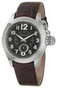 Hamilton Miesten kello H77361533 Khaki Musta/Nahka Ø37 mm